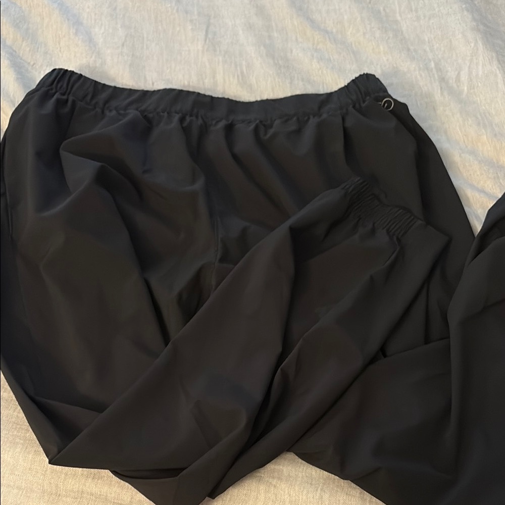 Black Elastic Waist Pants